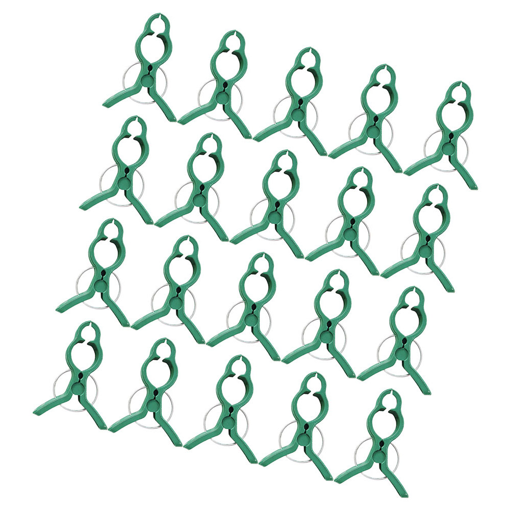 Vine Climbing Plastic - 60個入り、ガーデン用植物固定クリップ、プラスチック製支柱クランプ。トマト、ブドウ、スイカ、つる性植物の支柱固定に。素早く取り外し可能な茎固定ツール。