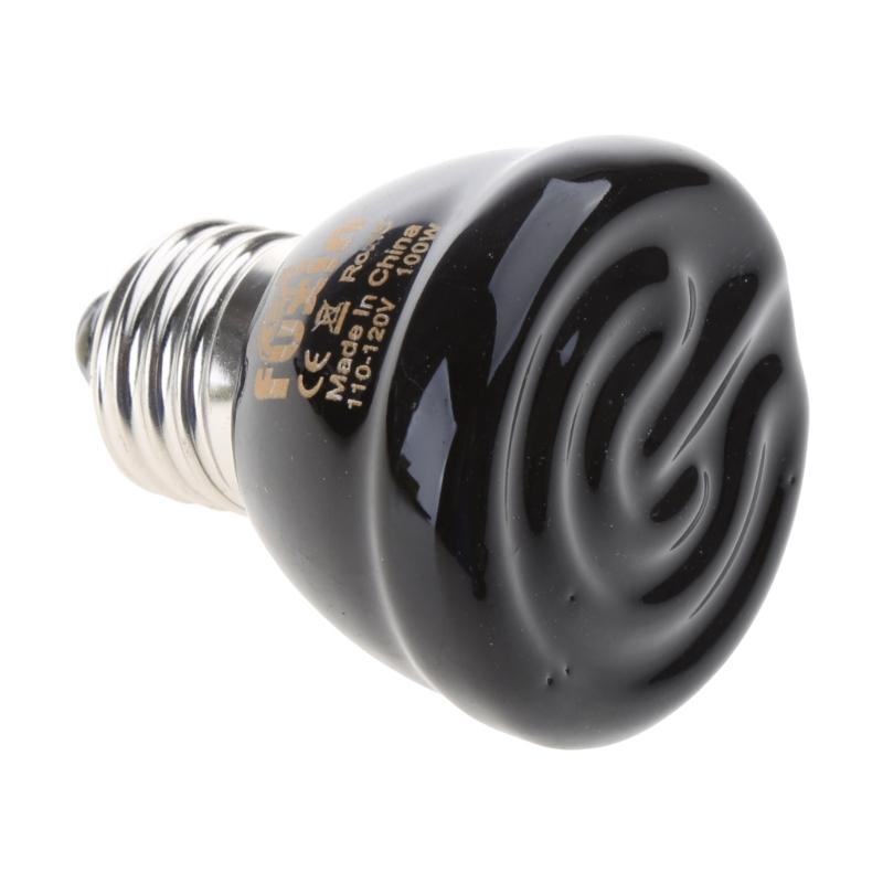 爬虫類ヒーターランプ爬虫類ヒートライト 100 ワット E2 - Ceramic Heat Emitter のレビューと価格