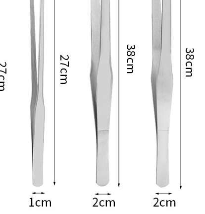 ステンレス製の水槽メンテナンスツール、ゴム製の先端が付いた爬 - Feeding Tong Stainless のレビューと価格
