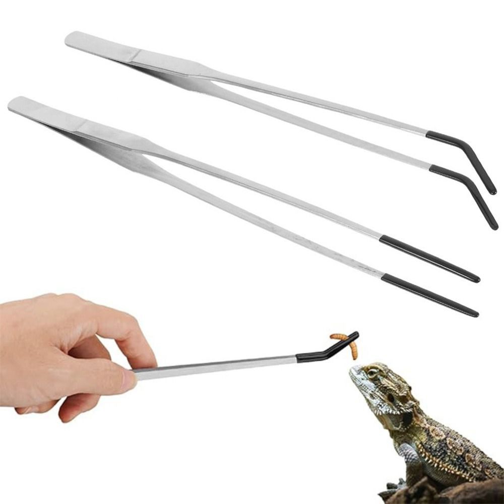 2個入り ステンレス製 アクアリウム用餌やりピンセット 滑り - Feeding Tong Stainless のレビューと価格