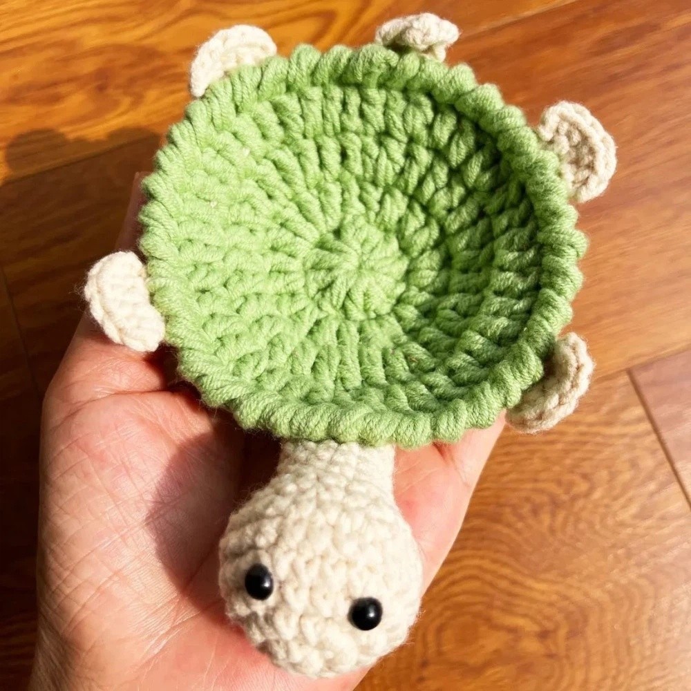 面白いクロシェ編みの亀型コースター、手編み耐熱ニットカップマ - Water Dish Reptile のレビューと価格