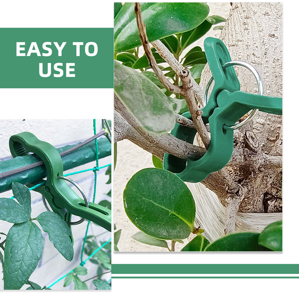 60個入り、ガーデン用植物固定クリップ、プラスチック製支柱ク - Vine Climbing Plastic のレビューと価格